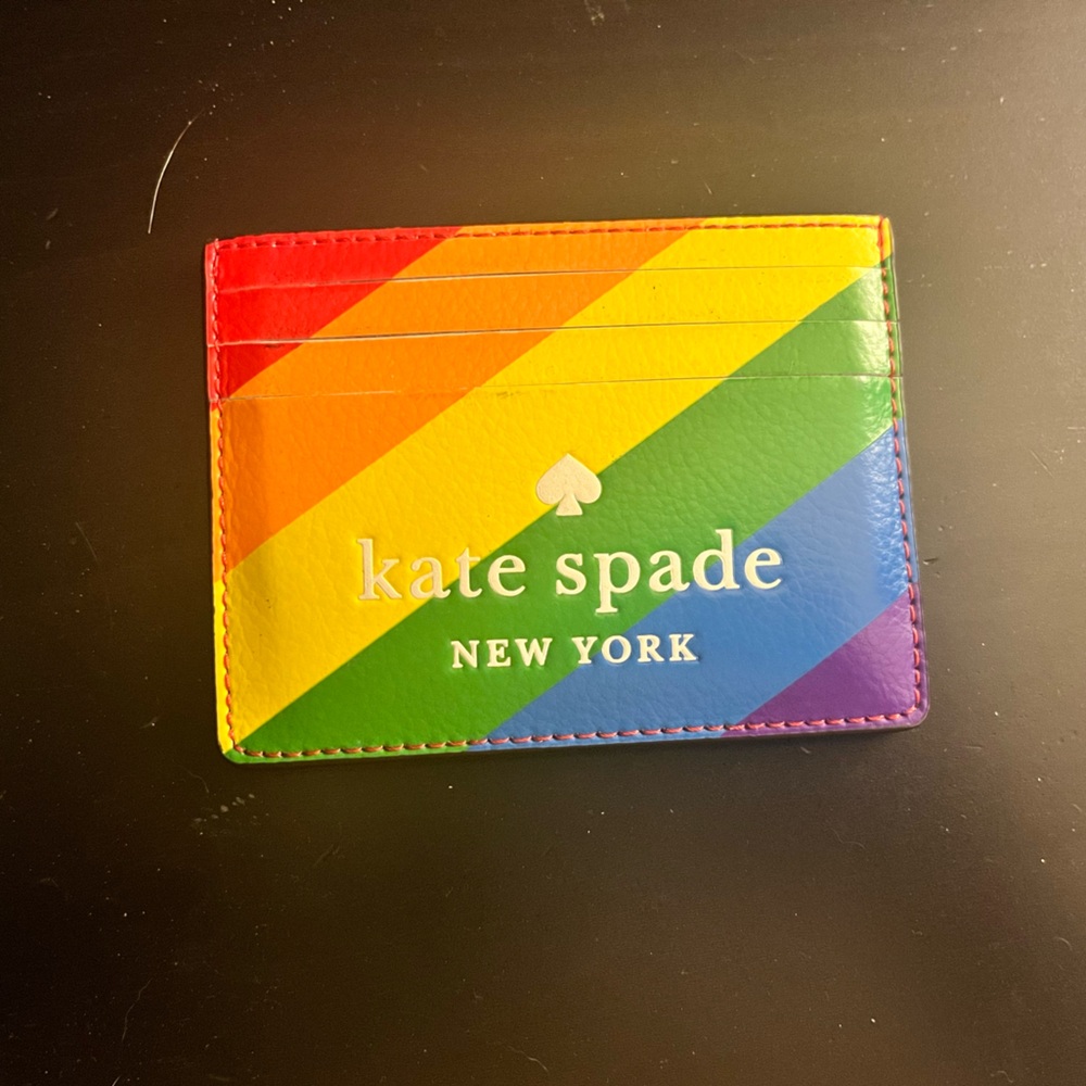 Kate Spade Multicolor Stripe Card Holder